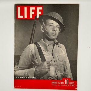 Vintage Magazine Cover - August 18, 1941